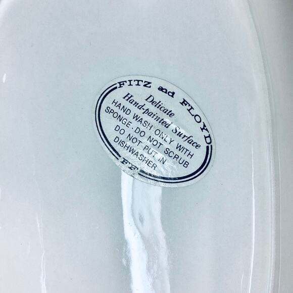 FITZ & FLOYD Cranberry Bowl - Old World Elf - Picture 5 of 6